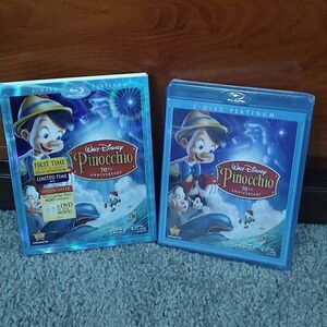 Pinocchio (Blu-ray/DVD, 2009, 3-Disc Set, 70th Anniversary Platinum NEW Sealed